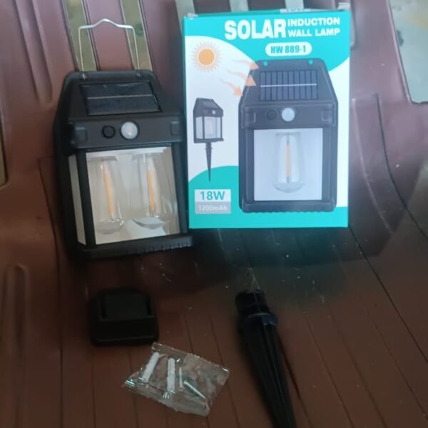 18W Solar Wall Double Lights / Lamp with 2 Modes & Motion Sensor (1 Pc)