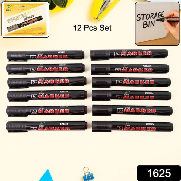 8919326-200Pc-DD_569-Av191Gm-Sv19119326_permanent_black_marker_pen_12pc.jpg Premium Permanent Black Marker Pen Set (12 Pcs Set)