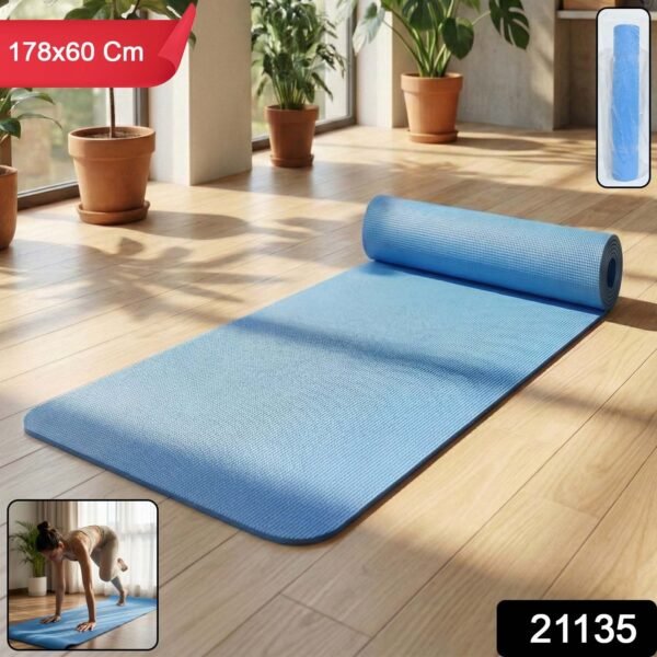 Premium Non-Slip Yoga & Exercise Mat (178x60 Cm / 1 Pc / Mix Color)