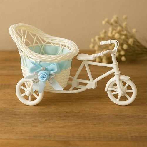 8949_bicycle_flower_pot_stand.jpg Plastic Cycle Flower vases for Home decor; Bicycle Flower Pot Stand