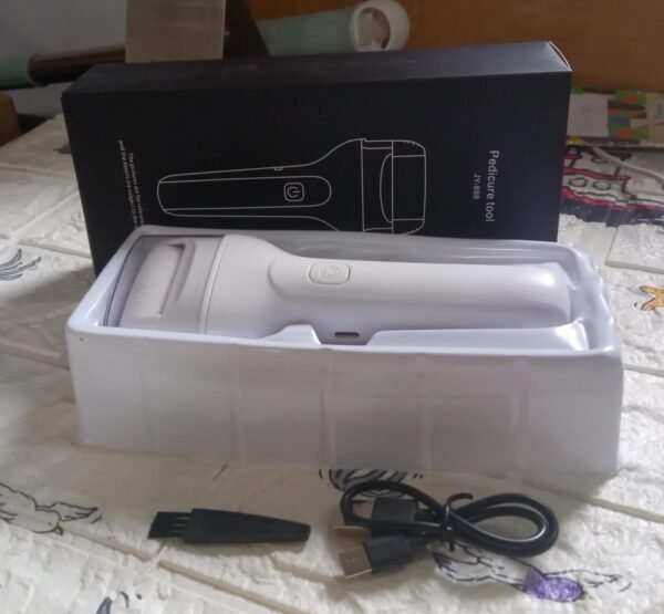 Portable Electric Foot File – Rechargeable Callus Remover & Pedicure Tool Smooth Feet