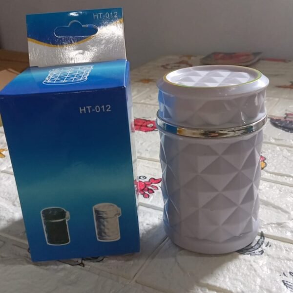 Car Cupholder LED Ashtray – Portable Blue Light, Lid & Waste Bin, Cigarette Ashtray