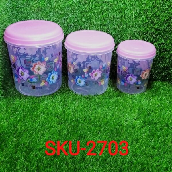 3 Pc Storage Container used in all kinds of places including household