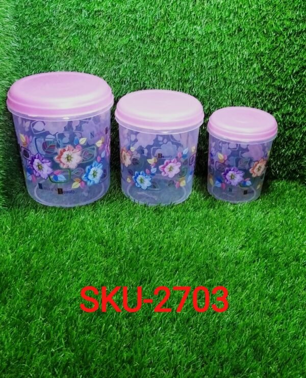 3 Pc Storage Container used in all kinds of places including household
