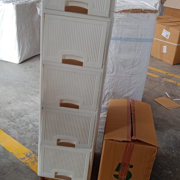 89c01806-b45b-4310-9a9f-e0b8f41932a7.jpg Multi-Purpose 5-Layer Plastic Storage Drawer Cabinet for Home and Office