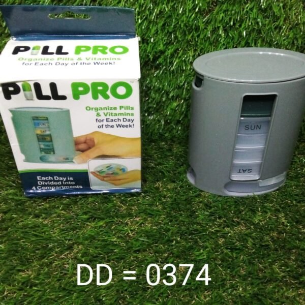 Pill Pro 7 Day Weekly Tablet Medicine Organizer Box