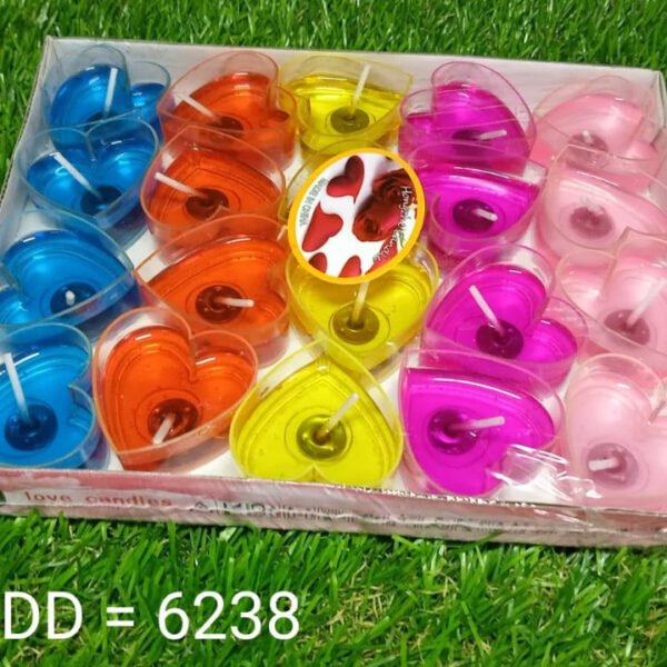 Heart Shape Wax Scented Candles, Diwali (Pack of 20 pcs)