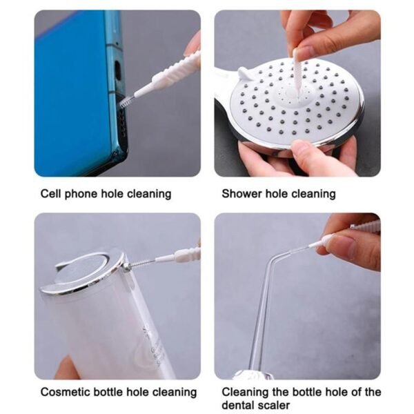 10-Piece Multifunctional Reusable Anti-Clog Shower Nozzle Brush