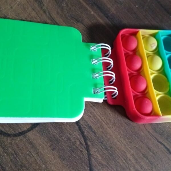 Square it Fidget Spiral Notebook Bubble Push Silicon Toy School Use