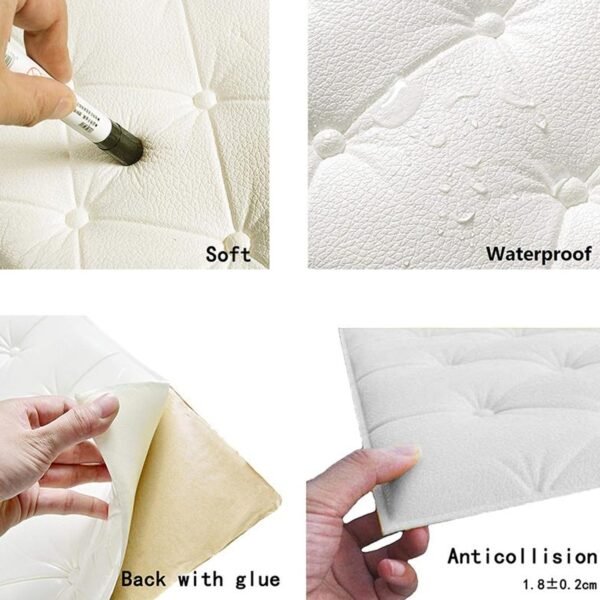 Green 3D Adhesive Wallpaper for Living Room – Self Adhesive Home Decor