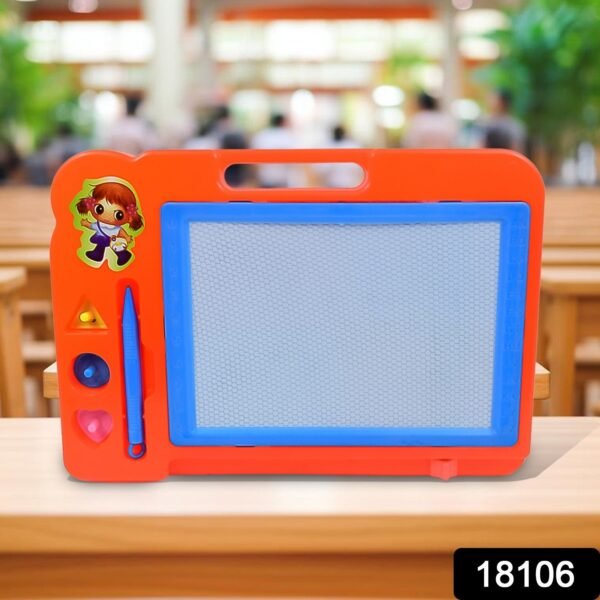 8a0decaf-ddfe-46e8-8960-0f39f9fafdc7.jpg Magnetic Slate Sketch Pad / Board for Kids (1 Pc / 27 × 19 Cm)