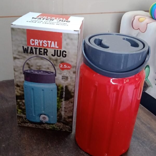 Insulated Water Jug with Tap Leakproof, Travel Cooler (2.5 Ltr)