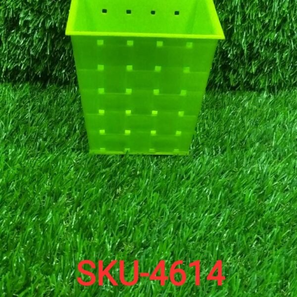 Square Single Plant Railing Dotted Planters