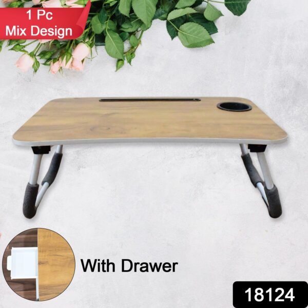 Multi-Purpose Laptop Desk (1 Pc / Mix Plain Design / 58×38 Cm)