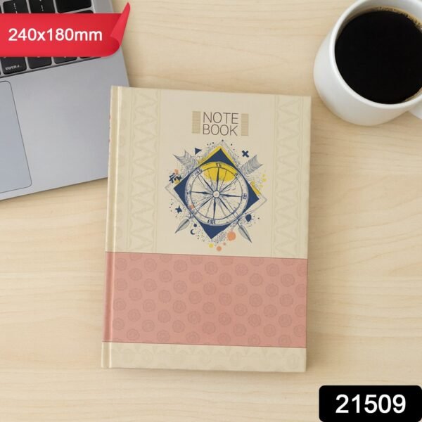 8b22c52e-f345-4c1f-a40b-7597c035b0a9.jpg Hardbound Diary & Notebook (1 Pc / 100 Pages / 240x180mm)