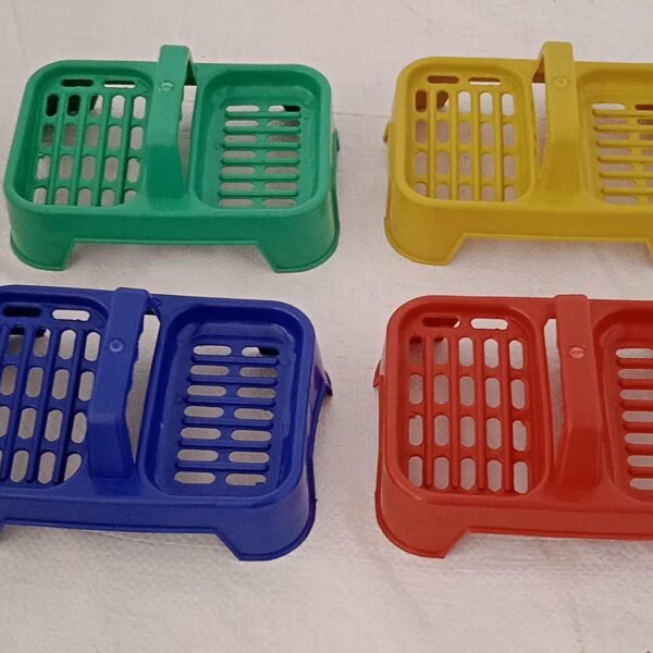 2in1 Plastic Soap Case, Dual Section Soap Holder (1 Pc / Multicolor)