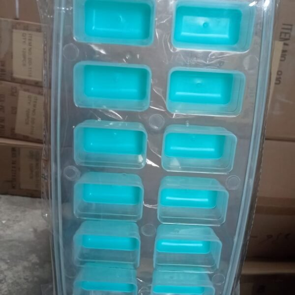 12-Grid Silicone Ice Cube Tray - Food-Grade Square Ice Maker, Easy Release Bottom