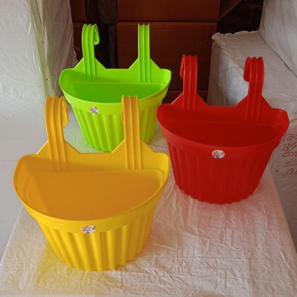 8c4ebeb3-35c0-4023-8cf1-9858b064a582.jpg Multicolor Hanging Plastic Planters Orchid Relling , For Plantation,(1pc)