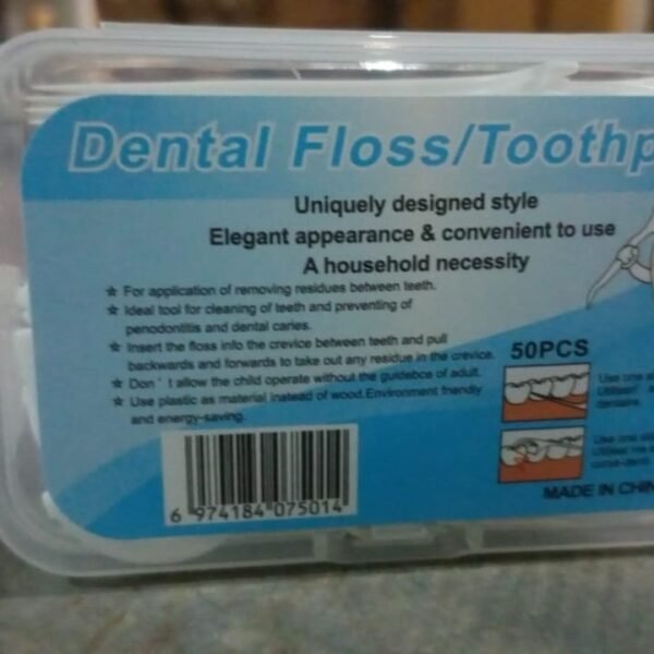 2 In 1 Tooth Picks Flosses / Sticks, Portable Toothpicks (50 Pc Set)