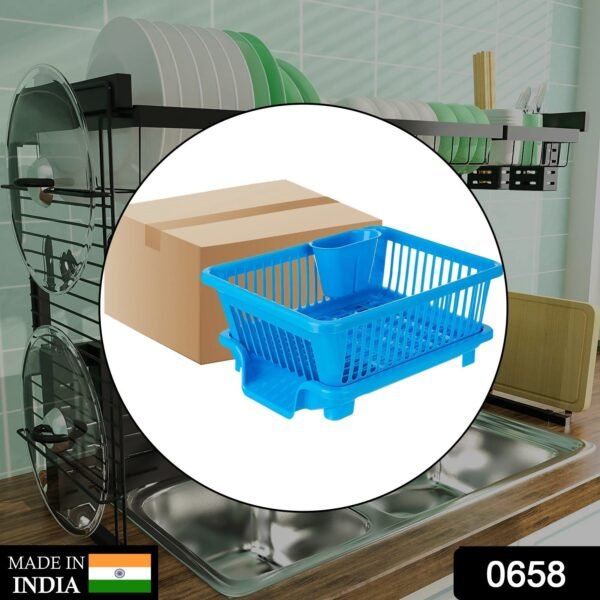 8ca6bd3e-10c6-4d8b-9df8-ff232edf4407.jpg Plastic Sink Dish Drainer Drying Rack (With Brown Box) ( MOQ :- 3 Pc)