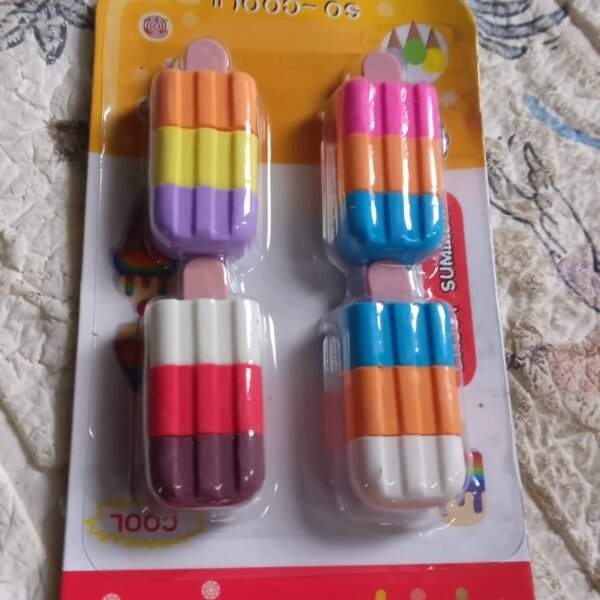 8d2ab5f4-8024-48a5-817f-76514159d6d5.jpg Ice cream Shape Eraser for Girls & Boys 3D Eraser for School B'Day Return Gift Ice Cream Theme Shape Erasers Pencils Set for Kids Educational Stationary kit, School Supplies (1 Set 4 Pc)