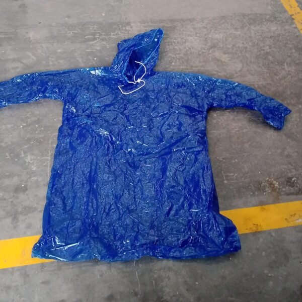Large Durable Waterproof Hooded Raincoat For Men (1 Pc)