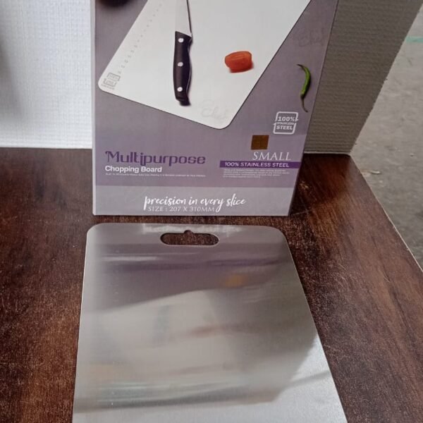 8dc6aa6a-9483-431e-be69-a4dc464caa73.jpg Stainless Steel Vegetable & Fruit Cutting Chopping Board (31×20 Cm / 1 Pc)