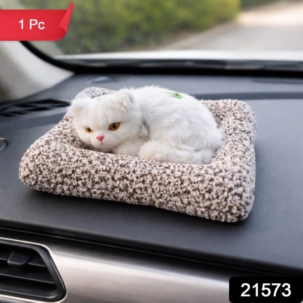 Soft Plush Cute Cat Car Dashboard Showpiece Toy (1 Pc)