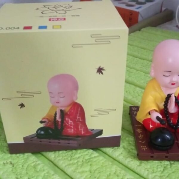 Solar Powered Sitting Buddha Statue,  Moving Head and Hand (1 Pc / Big)