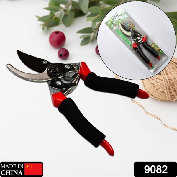 9082_74782ff4-3876-4b99-8fef-65e607e776ab.jpg 21Cm Red GARDEN SHEARS SHARP CUTTER PRUNERS SCISSOR, PRUNER.