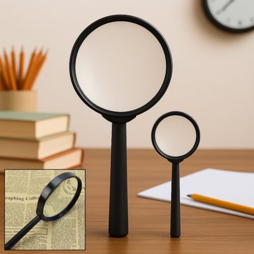 9145_magnifying_glass_lens_2pc.jpg Magnifying glass Lens - reading aid made of glass - real glass magnifying glass that can be used on both sides - glass breakage-proof magnifying glass, Protect Eyes, 90mm & 60mm (2pc Set)