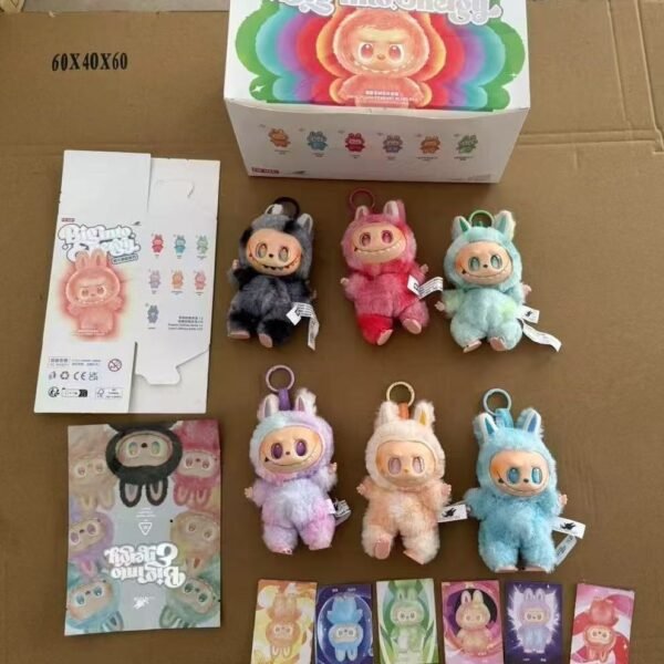 91799094-ce7e-4f09-a6a0-338f66b90f52_6b9f1415-91ac-4c37-916e-58c3221b21e3.jpg Plush Toy Cartoon Keychain with Hook Assorted Colorful Animal Design 1 Pc