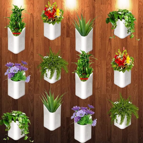 91lHrIoplwL._SL1500.jpg Plastic Vertical Hanging Planter Pot, Multicolour,