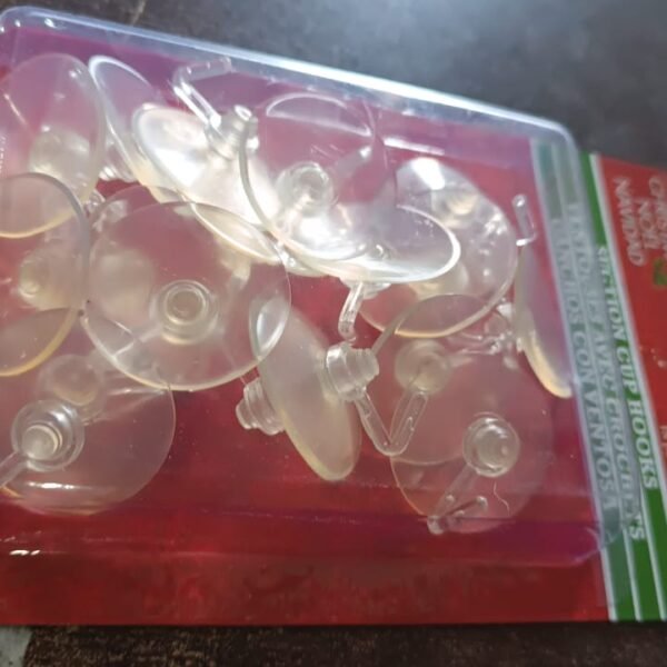 Transparent Rubber Vacuum Sucker, Suction Cup Hooks (18 Pcs Set)