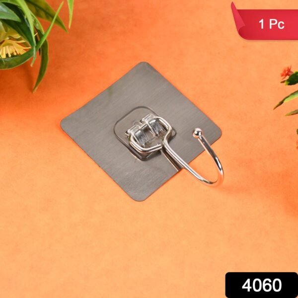 92_656e208c-3969-45c8-a456-21b973e1599d.jpg Large Stainless Steel Self Adhesive Wall Hooks (1 Pc)
