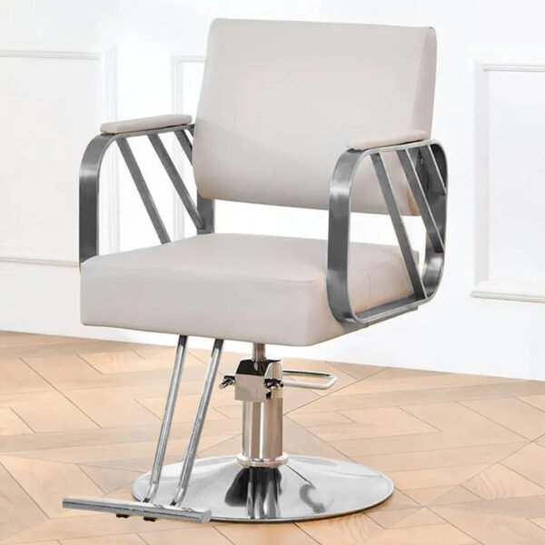 SALON CHAIR HYDRAULIC CHAIR FOR BUSINESS (SILVER 1 UNIT )