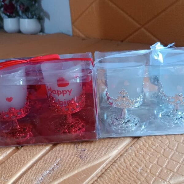 Tealight Holder Stylishly Shaped Candle Diya Stand (2 Pc / Mix Design)