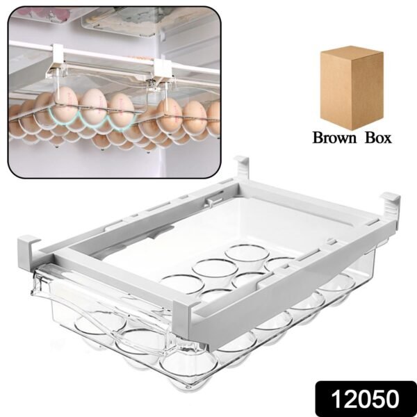 93ba30db-1e4c-4474-a11f-92f0a277fdda.jpg Egg Holder For Refrigerator Set Hanging Fridge Organizer Drawer (1 Pc)