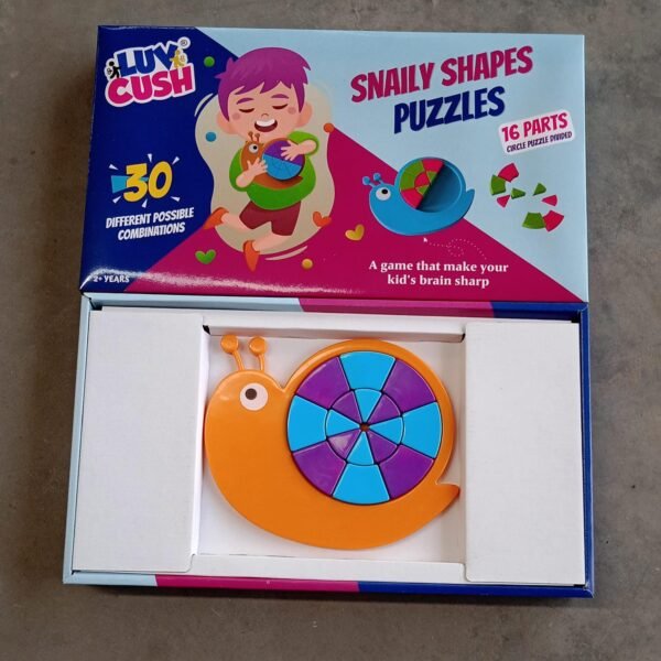 Mini Snail Puzzle – STEM Educational Toy, Puzzle Games for Ages 3-6 (Mix Color)