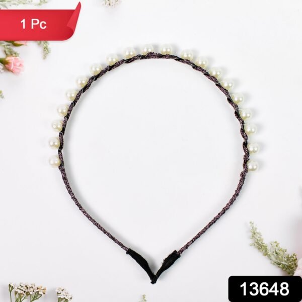 95_00d175b1-2aed-40cd-ac05-4f0e9b6694f8.jpg Hairband Pearls Fancy Party Hairband (1 Pc / Mix Design), Hair accessories