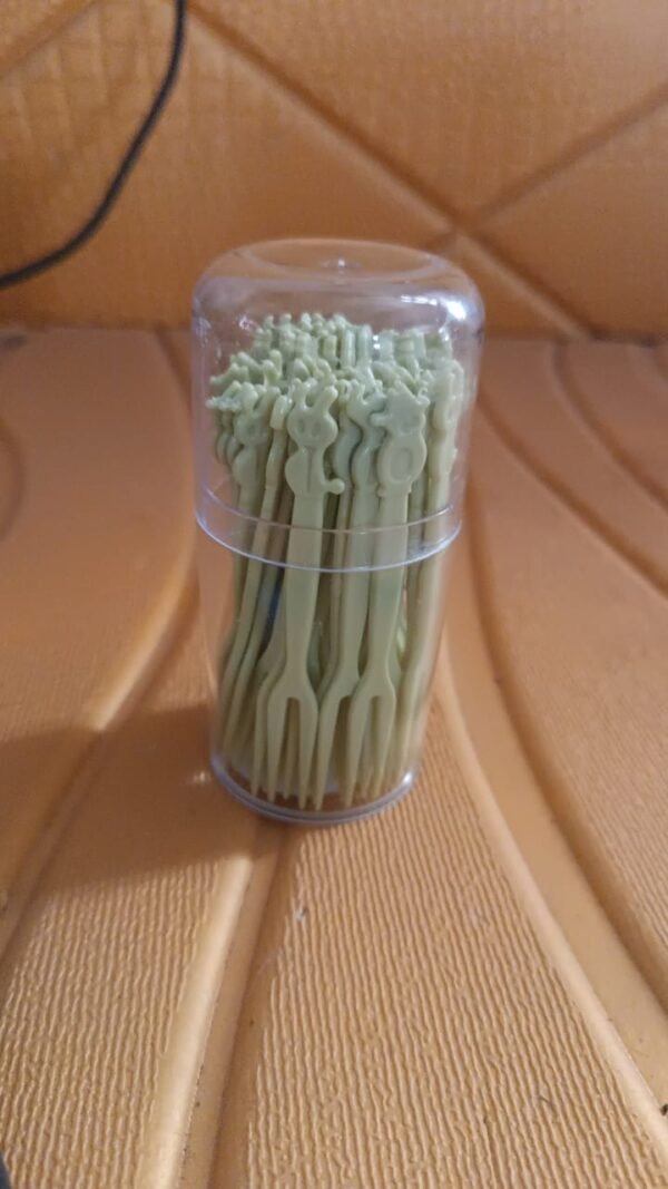 95a8b2ff-252d-44f1-bb69-7cd38c72f3cf.jpg Plastic Fruit Forks Cake Dessert Forks Mini Forks (50 Pcs Set)