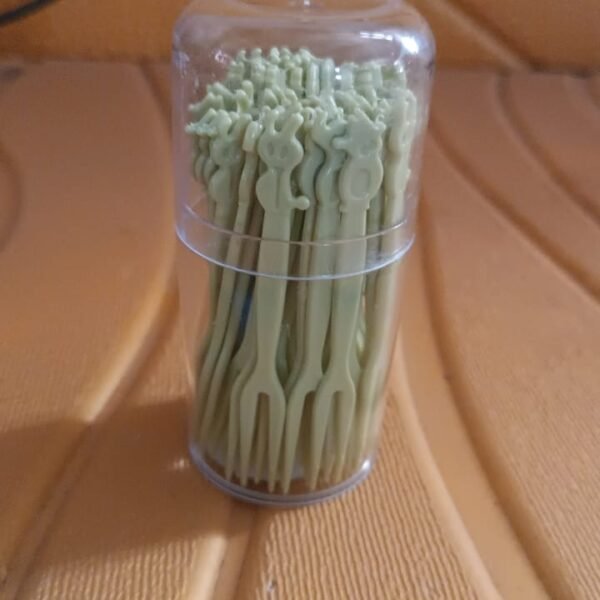 95a8b2ff-252d-44f1-bb69-7cd38c72f3cf.jpg Plastic Fruit Forks Cake Dessert Forks Mini Forks (50 Pcs Set)