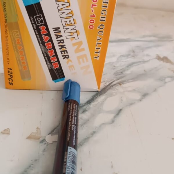 95f1024a-fc1b-4e87-a17b-bdf689599e40.jpg Premium Permanent Blue Marker Pen Set (12 Pc)