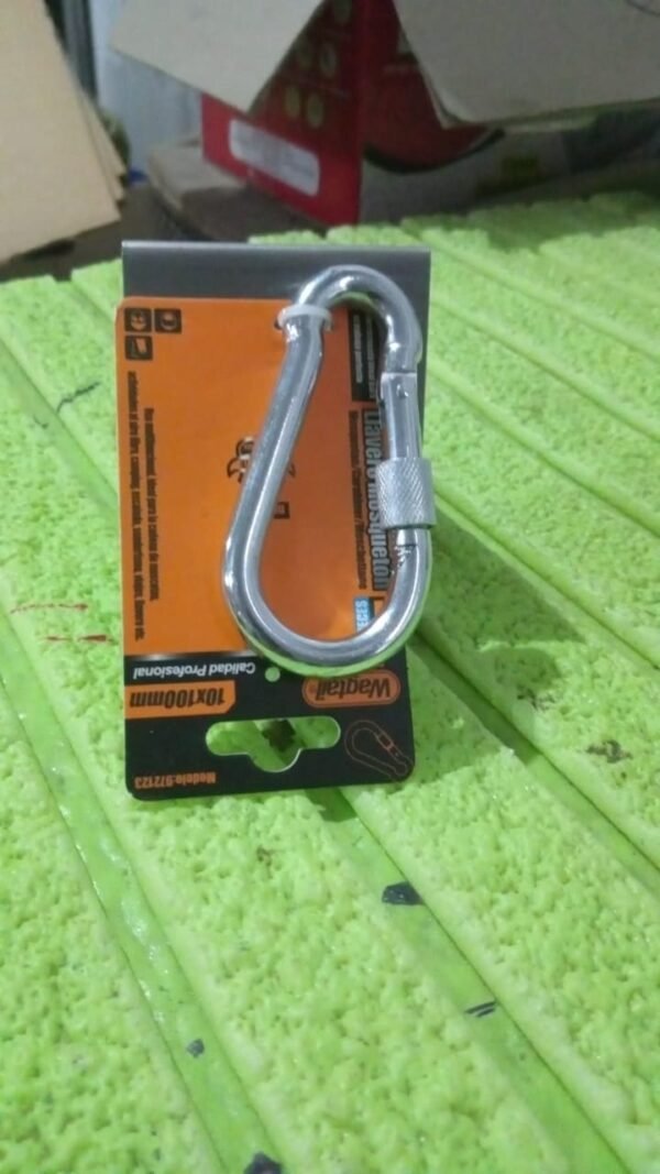 Snap Hook with Screw Stainless Steel Heavy Duty Carabiner Clip (10×100 MM / 1 Pc)