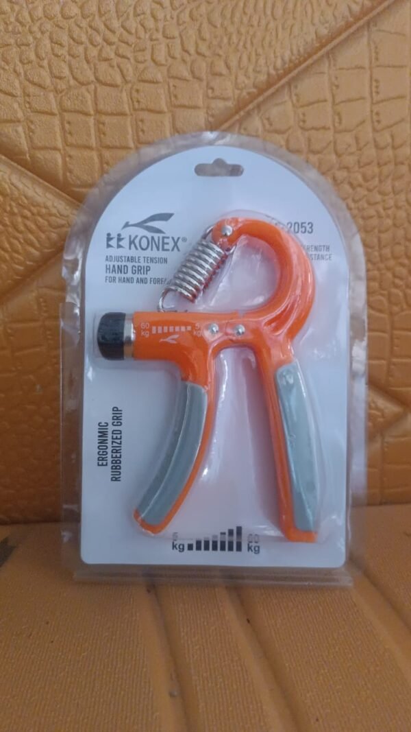 96499e80-6674-4380-aa23-f4ad4e77330e.jpg Konex Adjustable Hand Grip Strengthener – 5kg to 60kg Resistance (1 Pc)