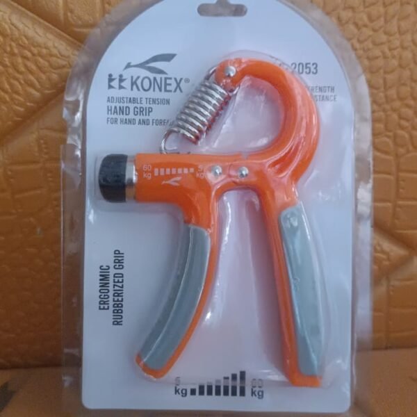 96499e80-6674-4380-aa23-f4ad4e77330e.jpg Konex Adjustable Hand Grip Strengthener – 5kg to 60kg Resistance (1 Pc)