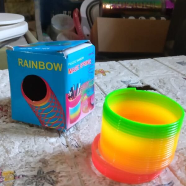 Rainbow Slinky Spring Toy – Compact Fun Toy for Kids & Adults, Gift-Friendly
