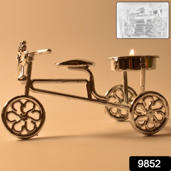 Cycle Tealight Holder / Candle Holder Decorative Candle, Diwali (1 Pc)