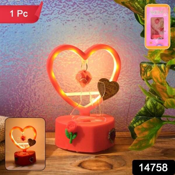 This Romantic Heart-Shaped LED Light Showpiece (1 Pc)