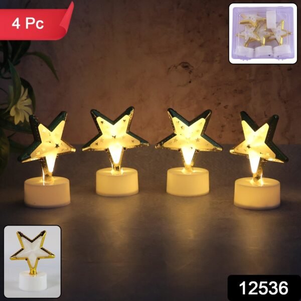 96e0ed4d-fa2b-4cf8-a7e7-5b112d64b856.jpg Decorative Star Shaped Flameless LED Candles (4 Pc)